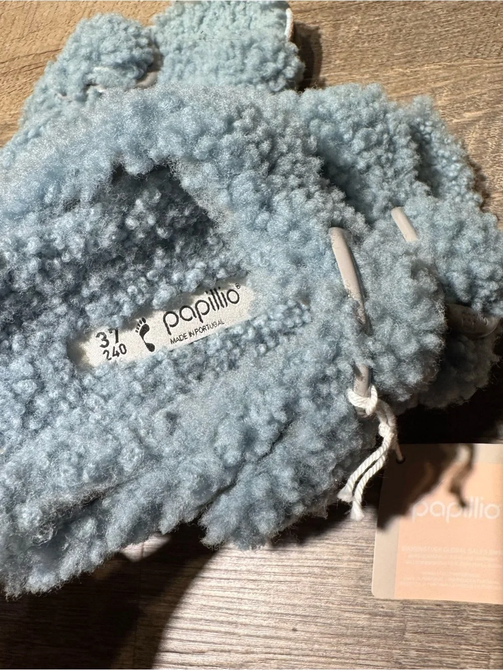 Birkenstock Papillio Shearling Arizona Platform Slide Sandal